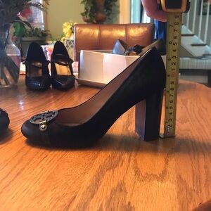 Tory Burch black suede shoes, like new